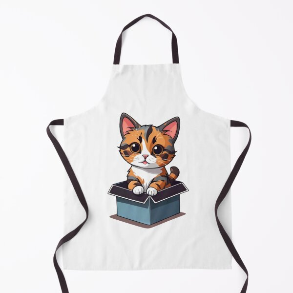 Item preview, Cute cat mom tortie in box designed and sold by KorArtStudio.