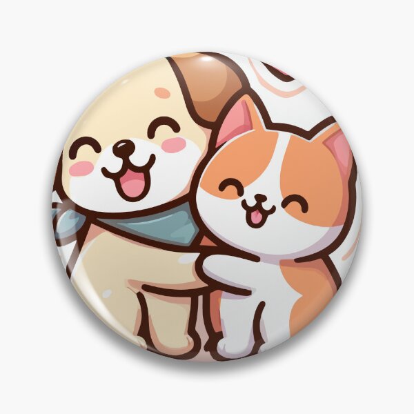 Item preview, Cartoon Cat and dog cut happy designed and sold by ArtsmileConcept.