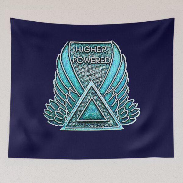Item preview, Alcoholics Anonymous Support Symbol  HIGHER POWERED  designed and sold by THE AMERICAN TEEVANGELIST.