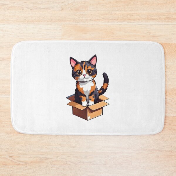 Item preview, Cool cat mom tortie in box designed and sold by KorArtStudio.