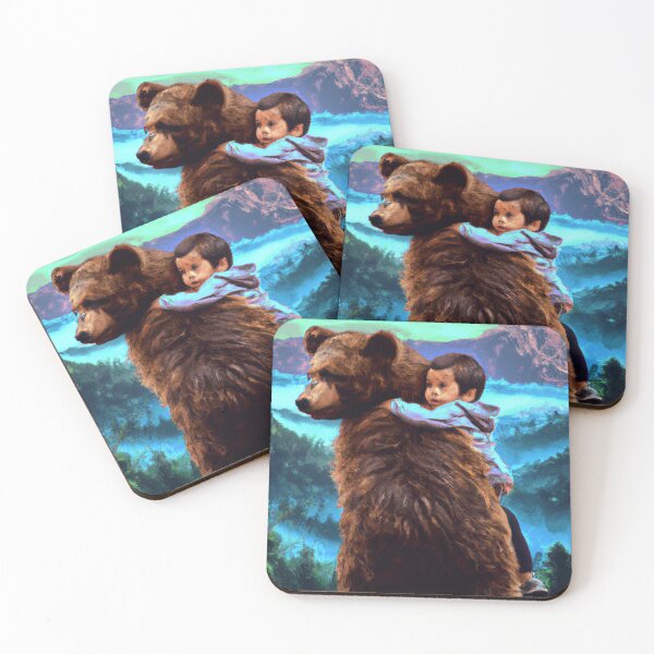 Item preview, A Protective Embrace: Child and Bear designed and sold by ATproject.