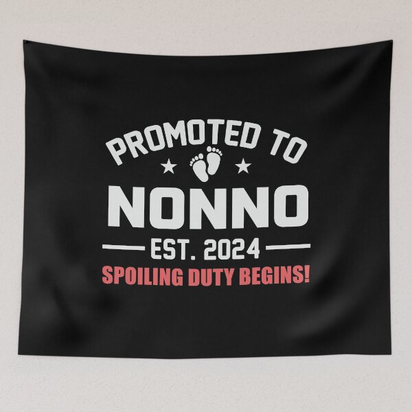Item preview, Promoted To Nonno Est 2024 Italian Grandpa Pregnancy News designed and sold by stylesip.
