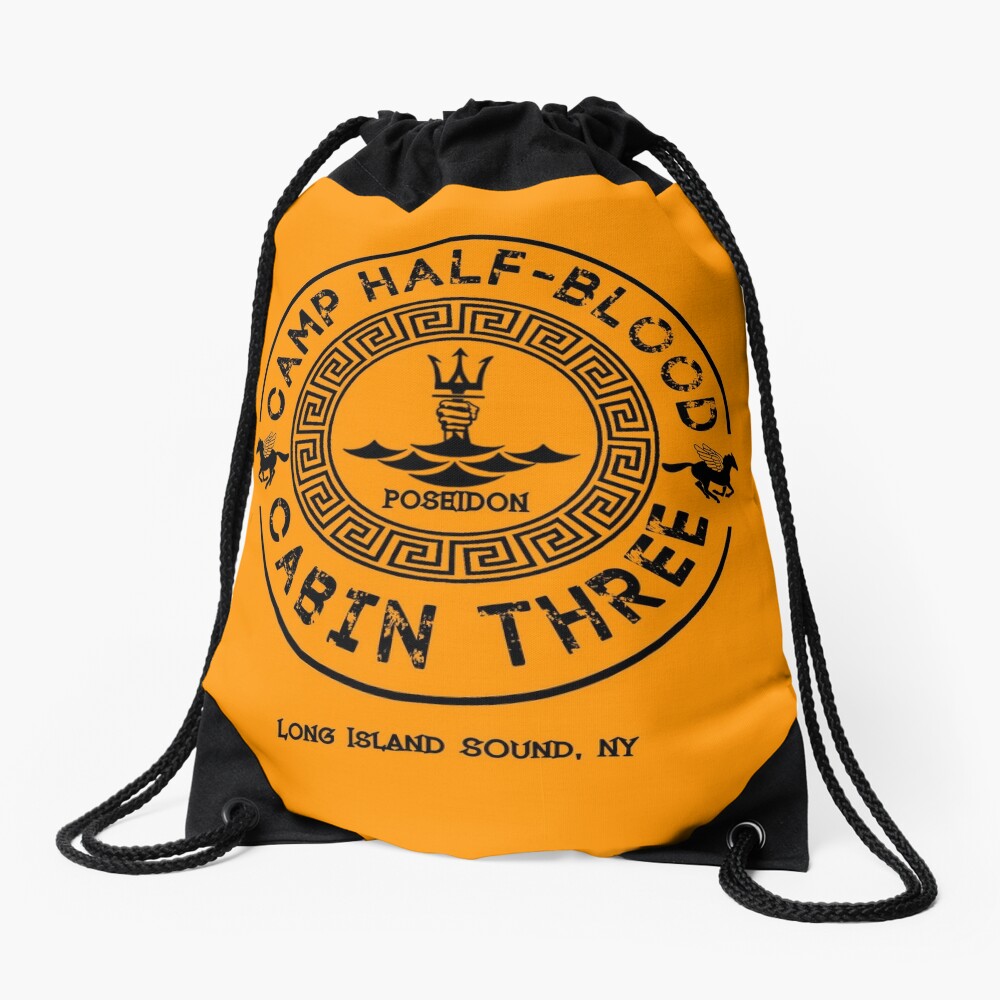 Percy Jackson - Camp Half-Blood - Cabin Three - Poseidon Drawstring Bag