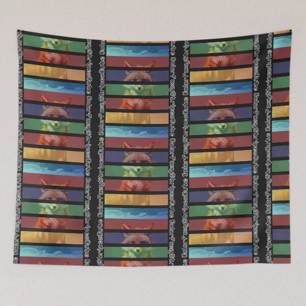 Item preview, Rainbow Fox Stripes designed and sold by dom-sien-sh.