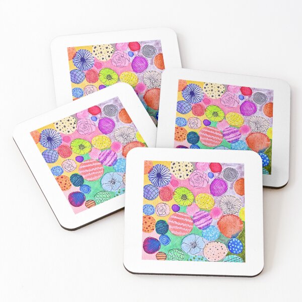 Item preview, Watercolor circles in a square designed and sold by Joyful Joany Creates.