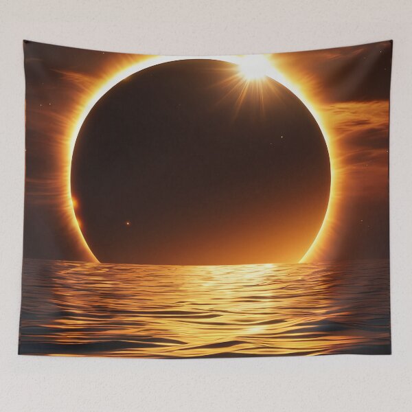 Item preview, Eclipse in Macro: Amplified Celestial Details in Digital Art designed and sold by Artedig.