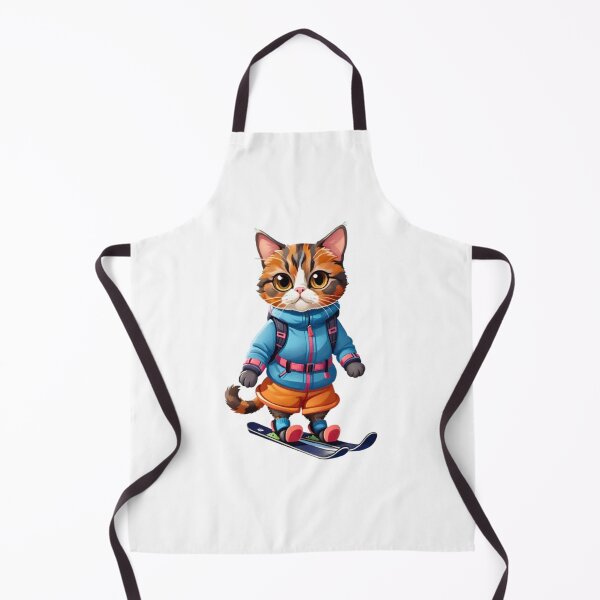 Item preview, Cool cat tortie skiing designed and sold by KorArtStudio.