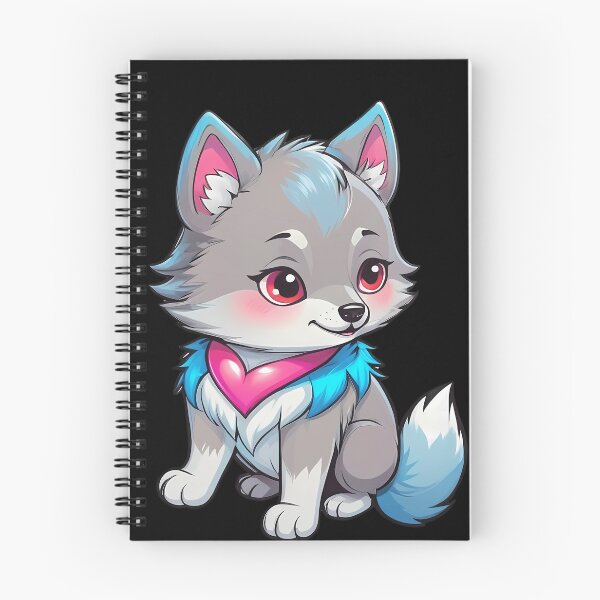 Item preview, #Wolf, Cute baby Wolf, Watercolor Cute baby Wolf, Cute Wolf, colorful Wolf, Beautiful Wolf,  wolf drawing designed and sold by deluxelion.