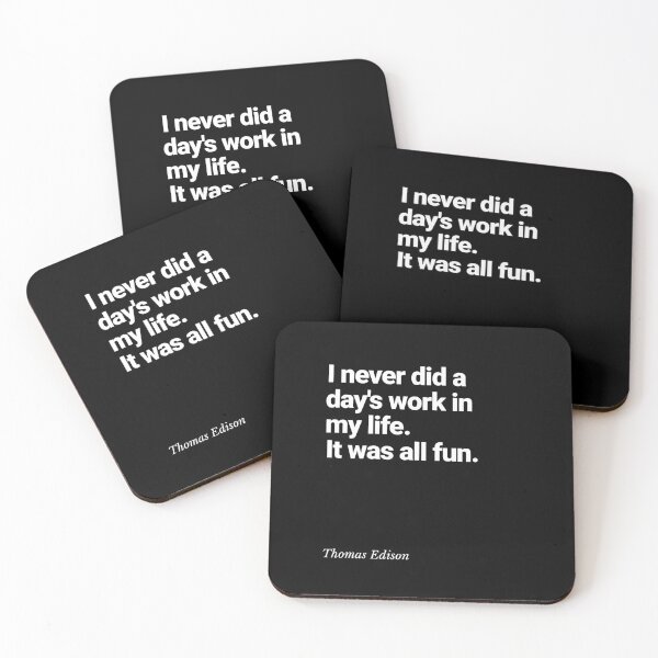 Item preview, Edison Inspirational quotes designed and sold by HumanQuoteLand.