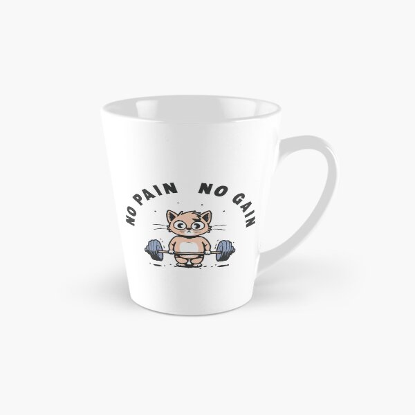 Item preview, NO PAIN NO GAIN | cat weightlifter | kitty bodybuilder | weightlifting champion cat  designed and sold by themichetti.