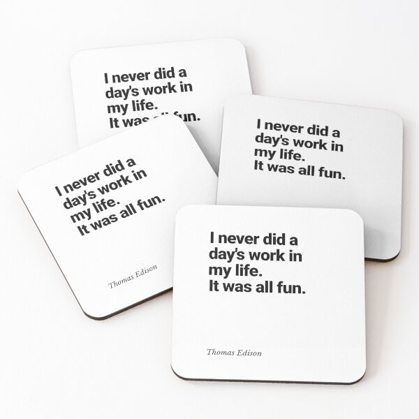Item preview, Edison Inspirational quotes designed and sold by HumanQuoteLand.