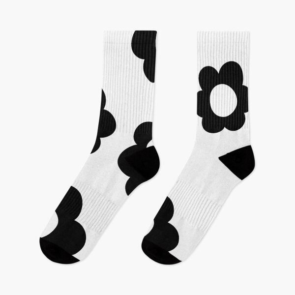 Item preview, Retro Black and White Flowers designed and sold by Printable-Cutie.