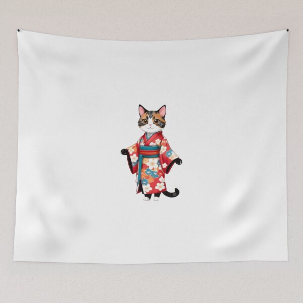 Item preview, Cat tortie kimono designed and sold by KorArtStudio.