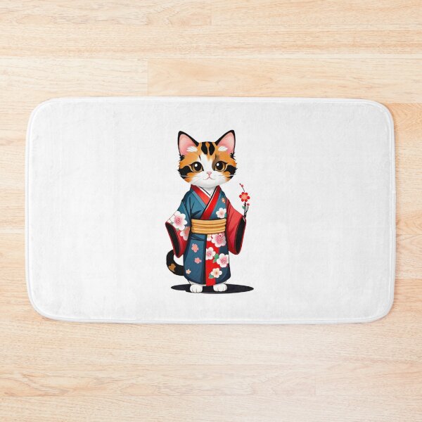 Item preview, Cute cat tortie kimono designed and sold by KorArtStudio.