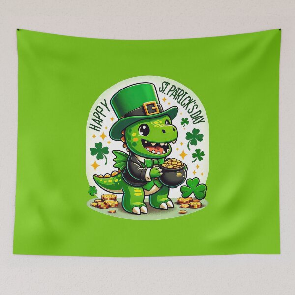 Item preview, St Patricks day boys kids Toddler funny Irish dinosaur Trex T-Shirt designed and sold by MAPDDesigns.