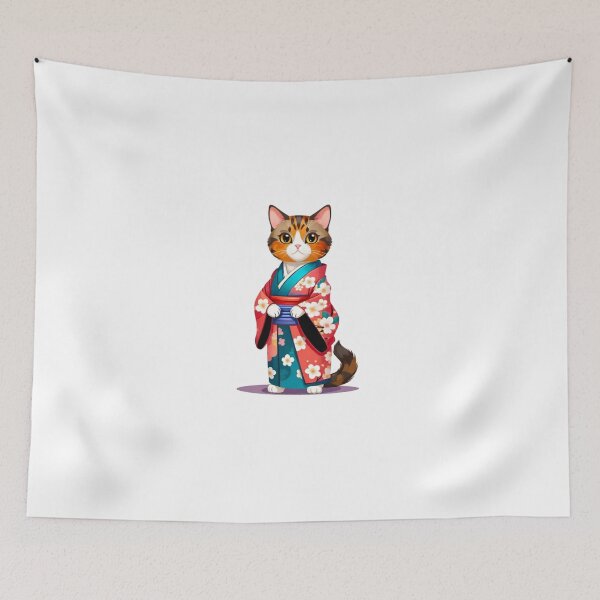 Item preview, Cool cat mom tortie kimono designed and sold by KorArtStudio.