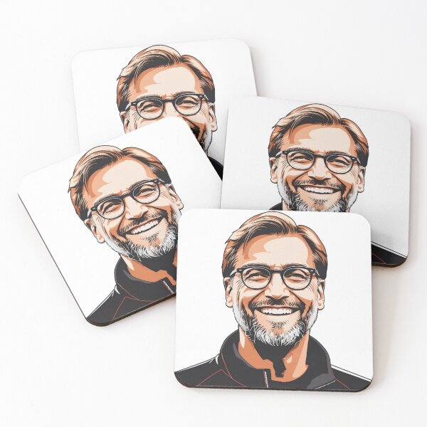 Item preview, Jurgen Klopp with his iconic smile designed and sold by Lufka.
