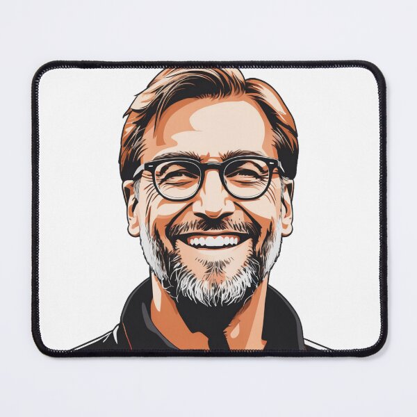 Item preview, Jurgen Klopp with his iconic smile designed and sold by Lufka.