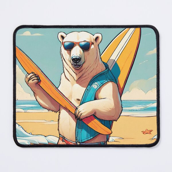 Item preview, Arctic Surfing: Polar Bear in Search of Frosty Waves designed and sold by Aurorartsprint.