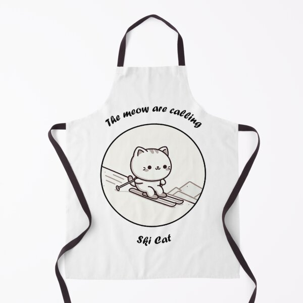 Item preview, The Meowtains are calling Skiing Cat cool designed and sold by SOMI SOMI.