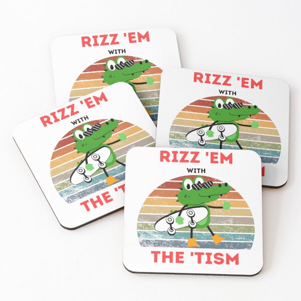 Artikelvorschau, Rizz 'em mit dem 'tism Sticker und T-Shirt entworfen und verkauft von Qafilla ⭐⭐⭐⭐⭐.