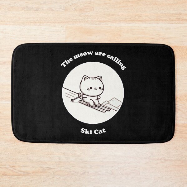 Item preview, The Meowtains are calling Ski Cat attempt designed and sold by SOMI SOMI.