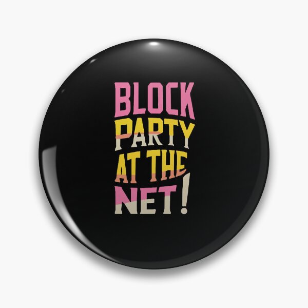 Item preview, Block Party At The Net! Funny Volleyball designed and sold by DomTeesHaven.