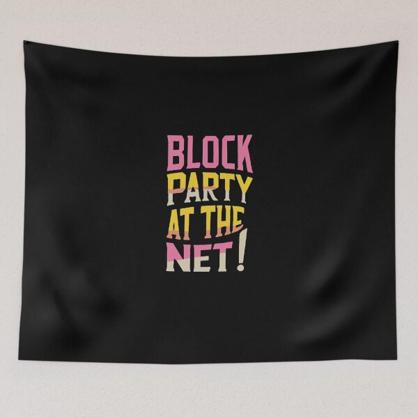 Item preview, Block Party At The Net! Funny Volleyball designed and sold by DomTeesHaven.