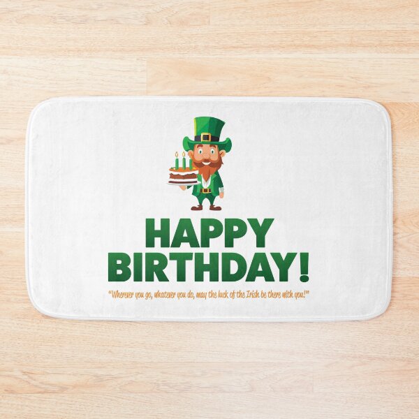 Aperçu de l'œuvre Carte d'anniversaire - Leprechaun - Chance des Irlandais créée et vendue par SwiftSlothMedia.