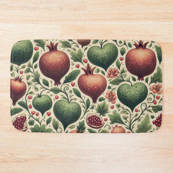 Item preview, Pomegranate Love Fabric Ensemble designed and sold by Rui Fernandes.