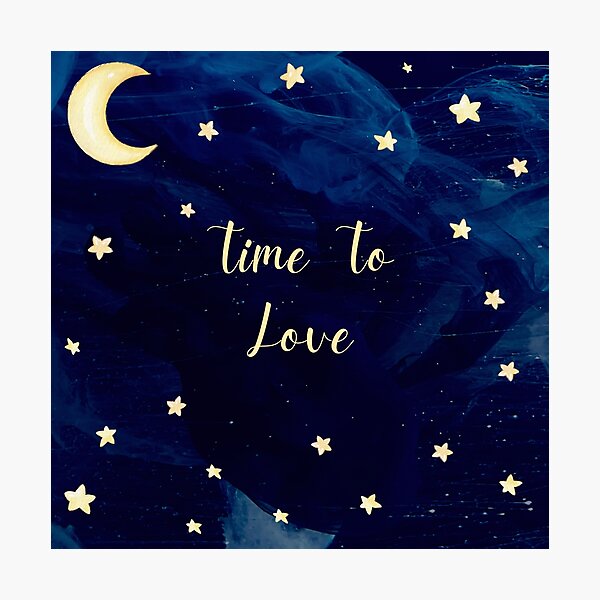 Item preview, Time to love blue velvet starts and moon  designed and sold by Anisha  Vaz.
