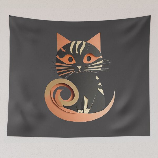 Item preview, Kitty Cat Origami Design designed and sold by MakeInShop.