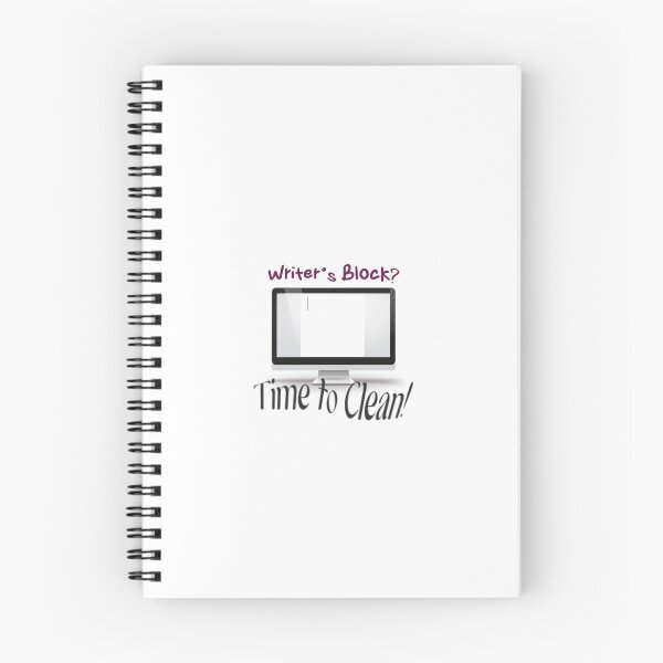 Item preview, Writer's Block? Time to Clean Humor designed and sold by PulcherianArt.