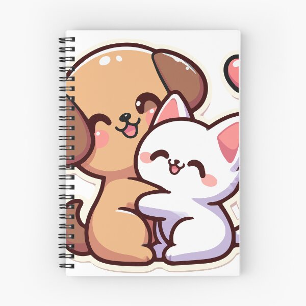 Item preview, Cartoon Cat and dog cut happy designed and sold by ArtsmileConcept.