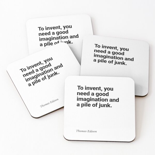 Item preview, Edison Inspirational quotes designed and sold by HumanQuoteLand.