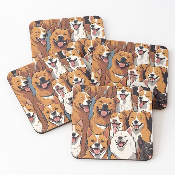 Item preview, Dogs Happy and Laughing designed and sold by stencilnpencil.