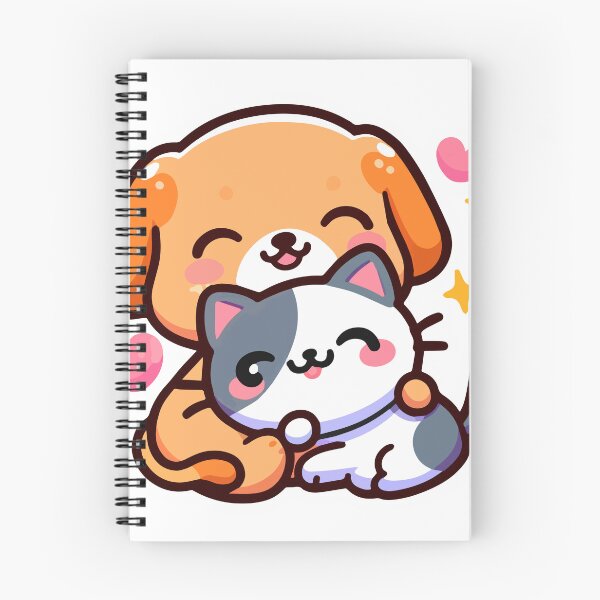 Item preview, Cartoon Cat and dog cut happy designed and sold by ArtsmileConcept.
