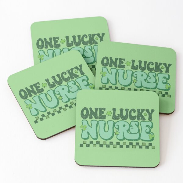 Item preview, One Lucky Nurse Green Shamrock St Patrick's Day designed and sold by ArtMeetsPizza.