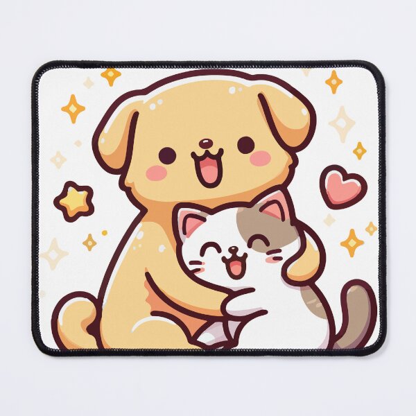 Item preview, Cartoon Cat and dog cut happy designed and sold by ArtsmileConcept.