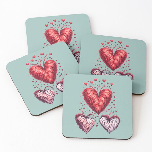 Item preview, Fuzzy Hearts designed and sold by Digiheart.