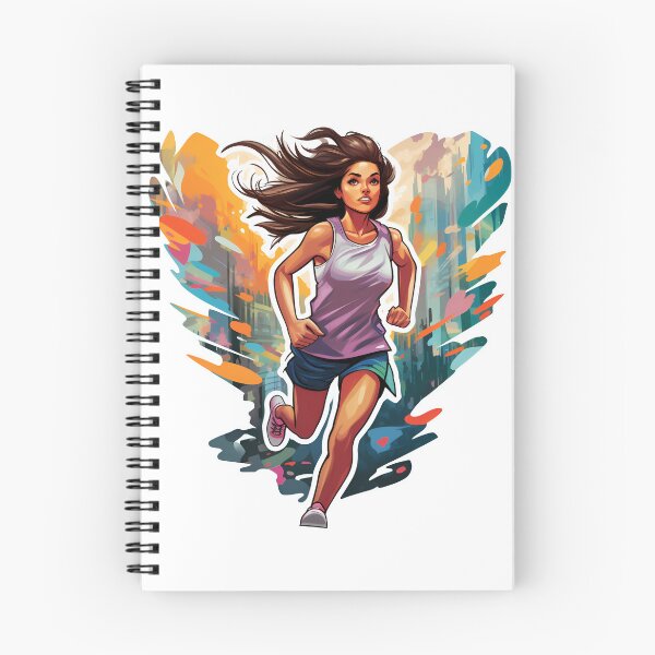 Item preview, Rainbow Marathon Runner girl designed and sold by Anbe_design.