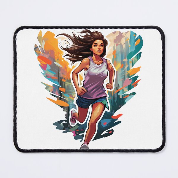 Item preview, Rainbow Marathon Runner girl designed and sold by Anbe_design.