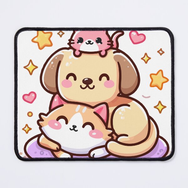Item preview, Cartoon Cat and dog cut happy designed and sold by ArtsmileConcept.