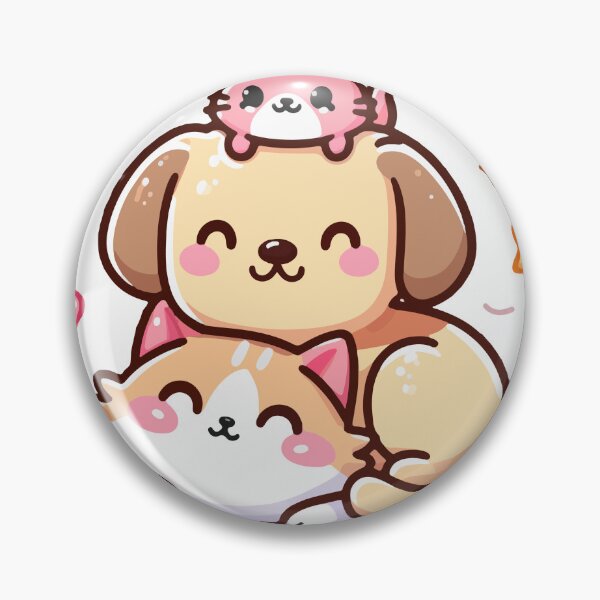 Item preview, Cartoon Cat and dog cut happy designed and sold by ArtsmileConcept.
