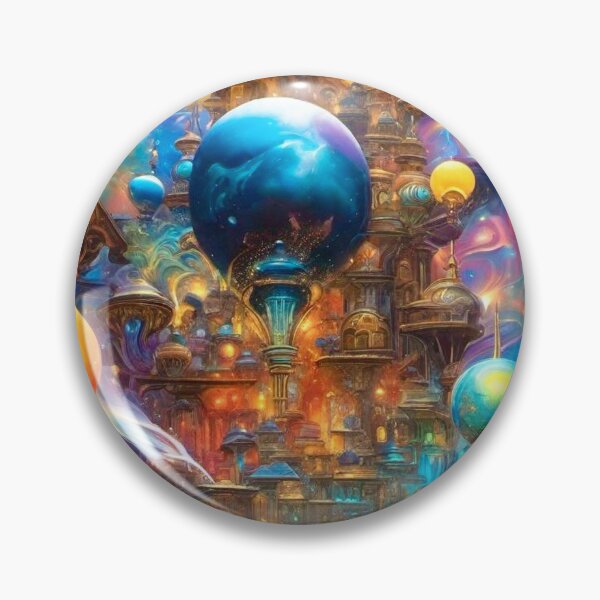 Item preview, Surreal Floating Dimensional City - Surreal Fantasy Art concept designed and sold by Delerat7.