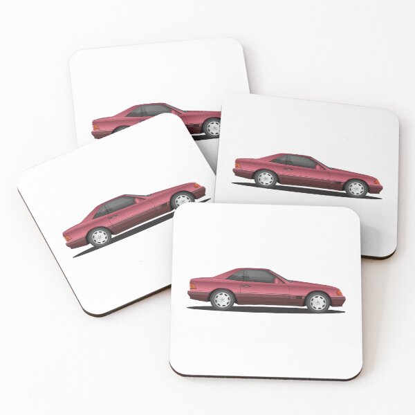 Item preview, R129 SL Car Art Burgundy designed and sold by ed-designs.