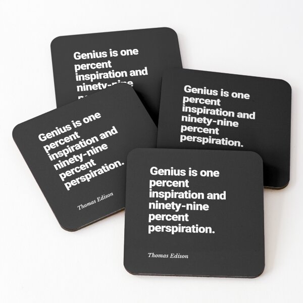 Item preview, Edison Inspirational quotes designed and sold by HumanQuoteLand.