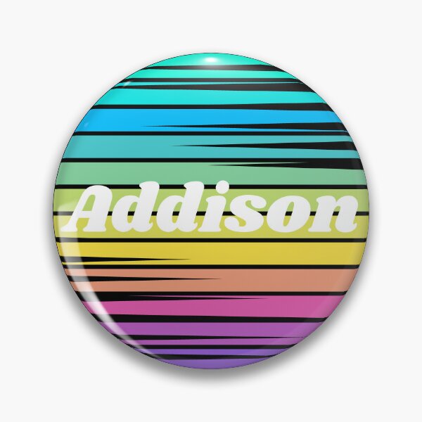 Item preview, Addison | Addison Colorful Name | Sunset Beach | Cool Names | Stripes designed and sold by ShroomMagic.