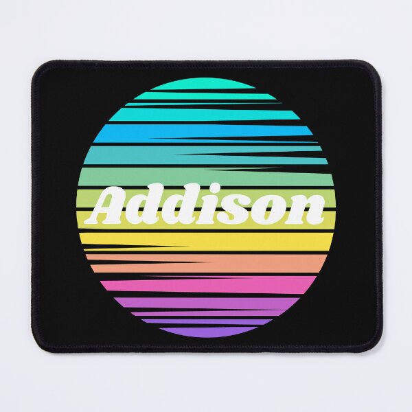 Item preview, Addison | Addison Colorful Name | Sunset Beach | Cool Names | Stripes designed and sold by ShroomMagic.