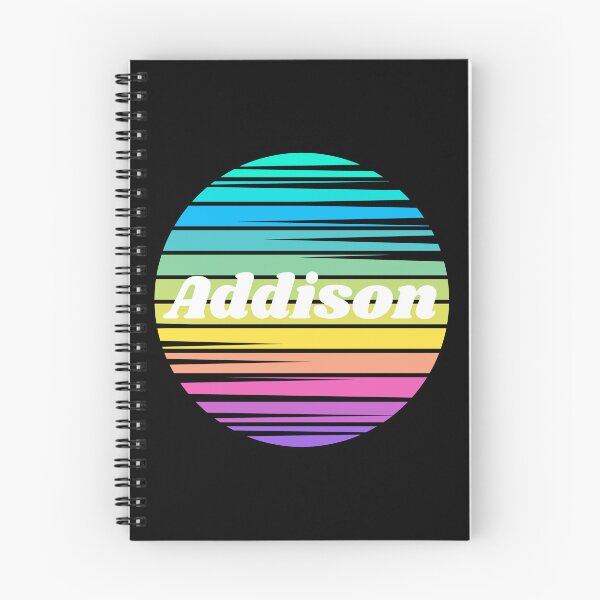 Item preview, Addison | Addison Colorful Name | Sunset Beach | Cool Names | Stripes designed and sold by ShroomMagic.